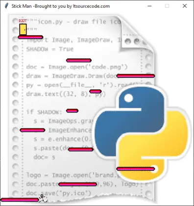 Stickman Game in Python with Source Code