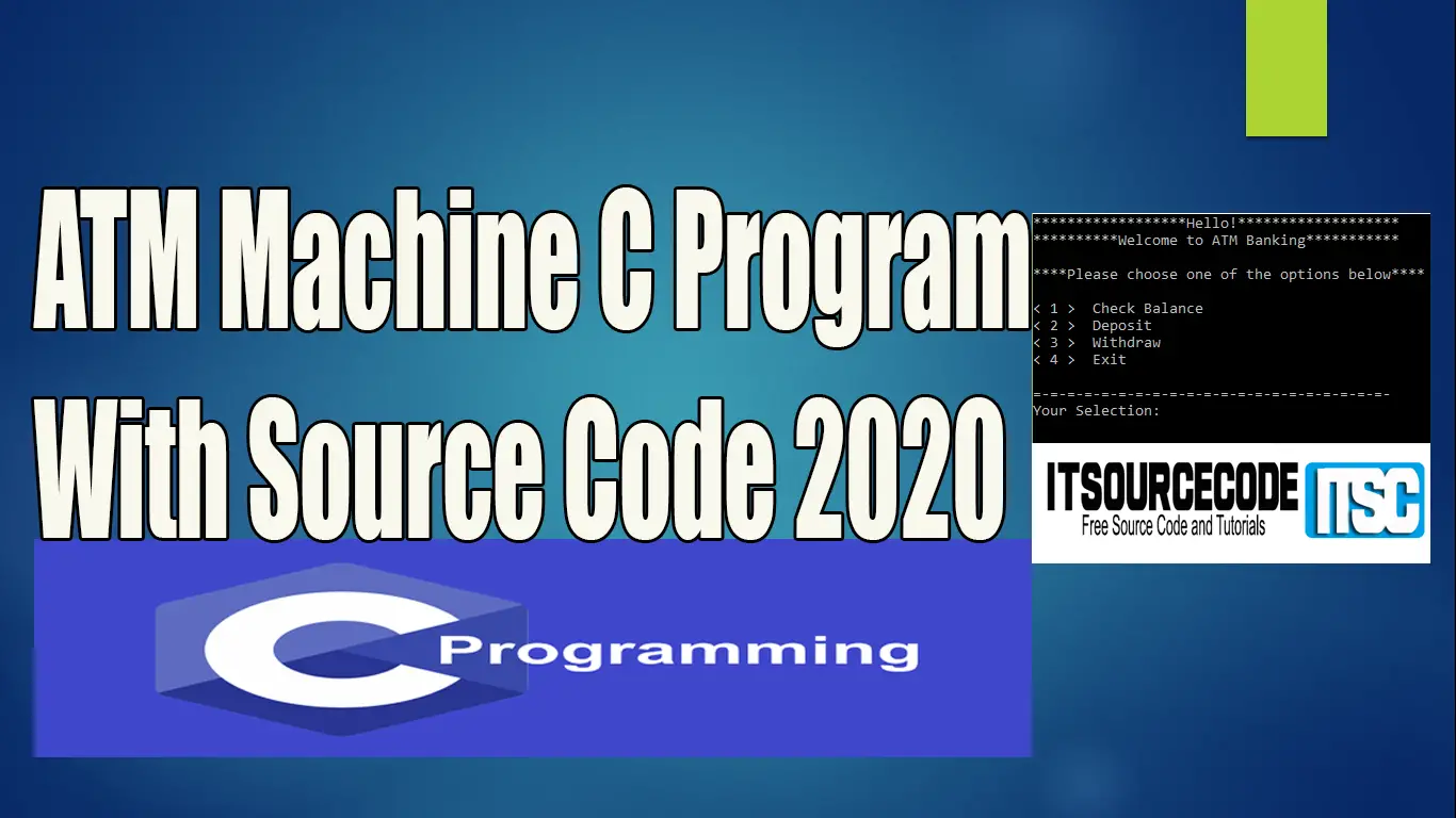 ATM Machine C Program