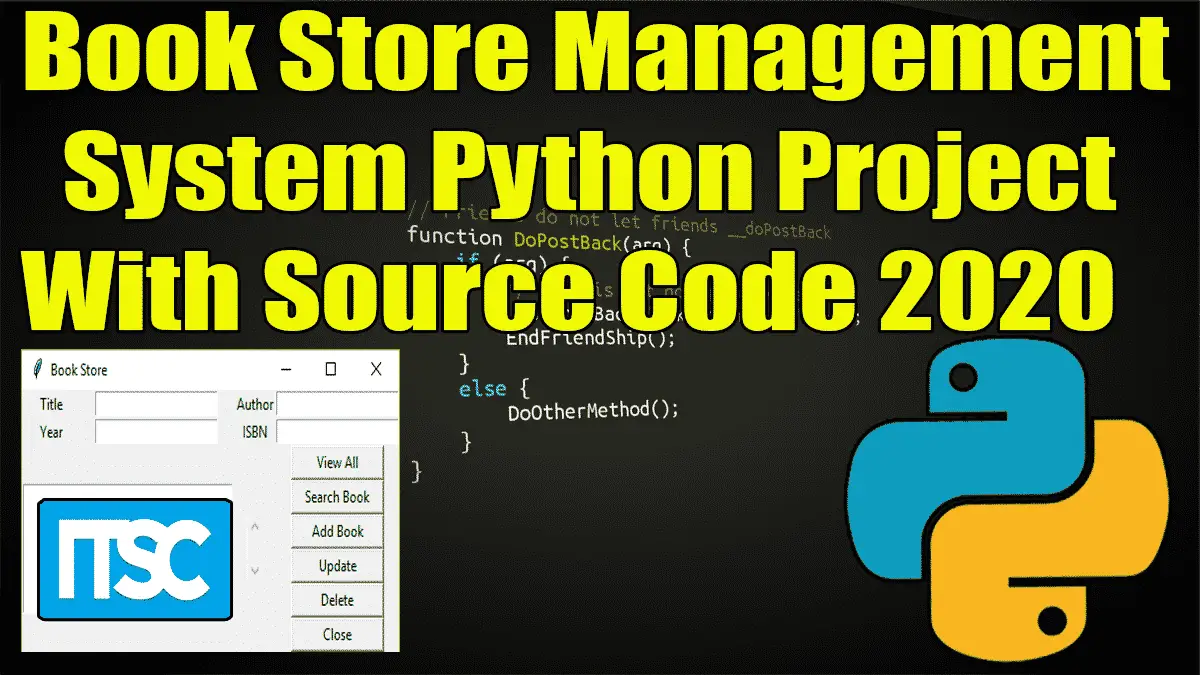 Book Store Management System Python Project