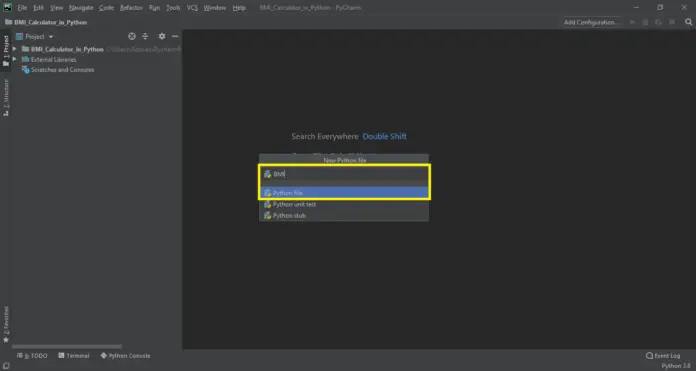 BMI Calculator Python Program with Source Code | FREE