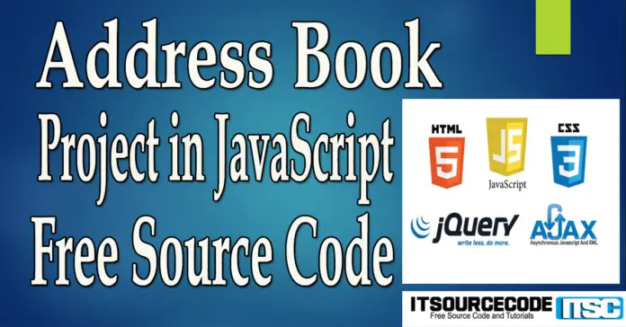 Address Book Project in JavaScript with Source Code - Video