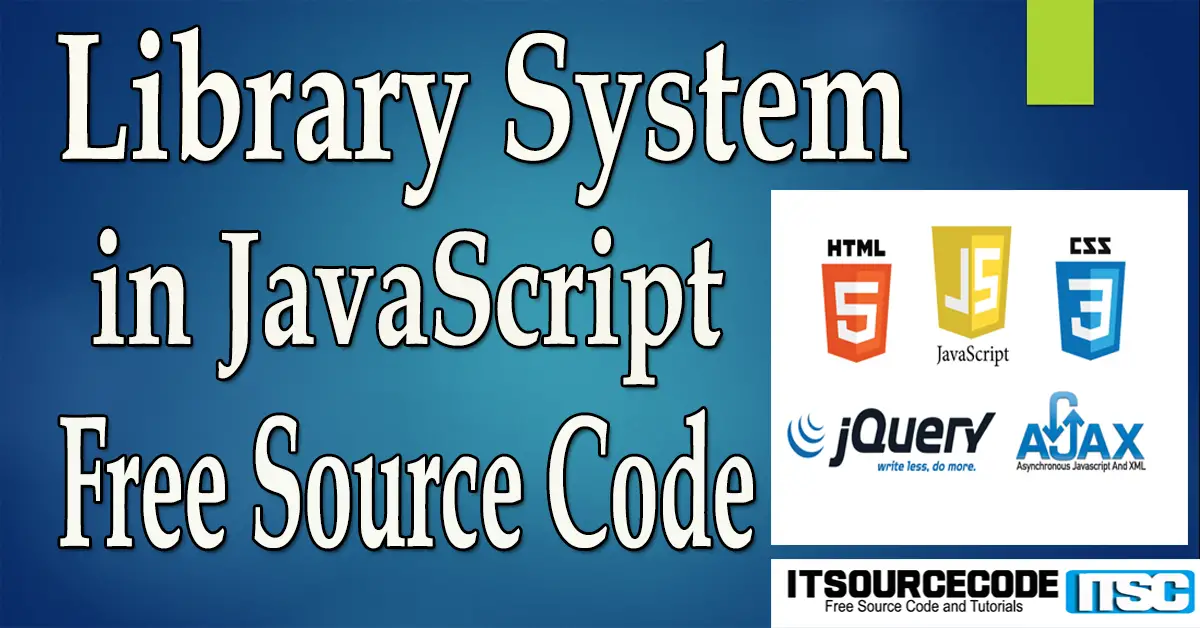 Library System using JavaScript with Source Code