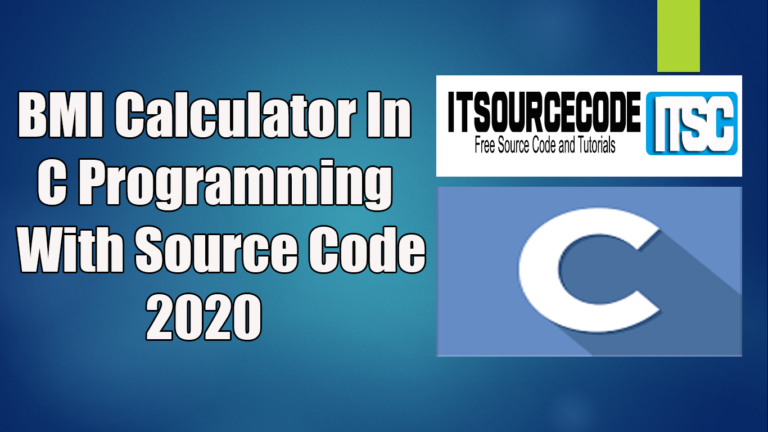 BMI Calculator In C Programming