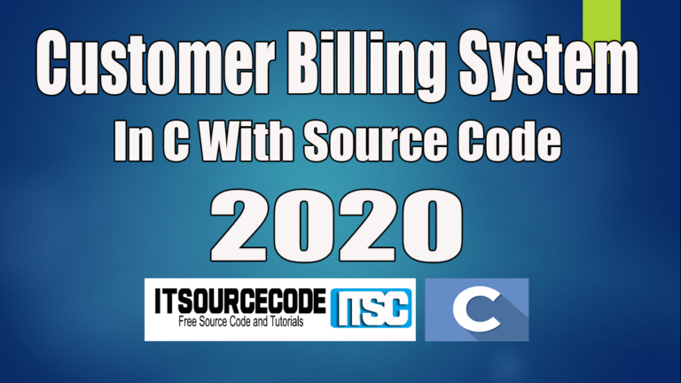 Customer Billing System C Project