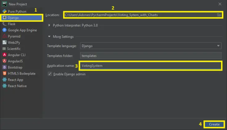 Voting System Project In Django With Source Code