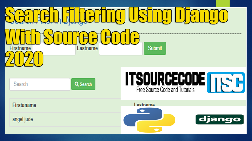 Django Filter Search With Source Code