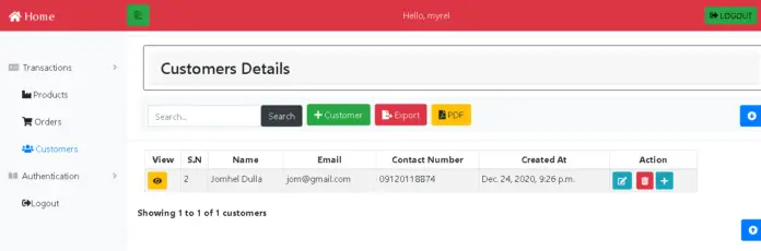 Order Management System Project in Django with Source Code