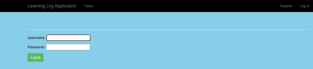 Learning Log App Project in Django with Source Code