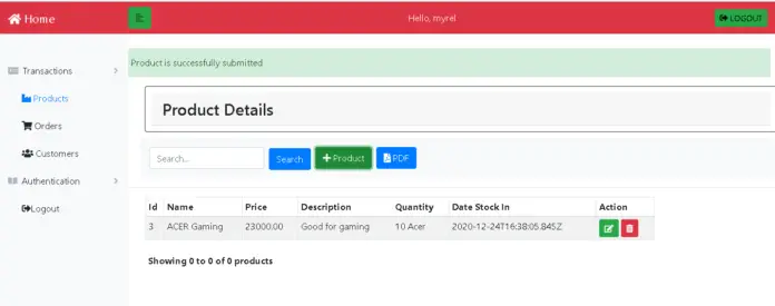 Order Management System Project in Django with Source Code
