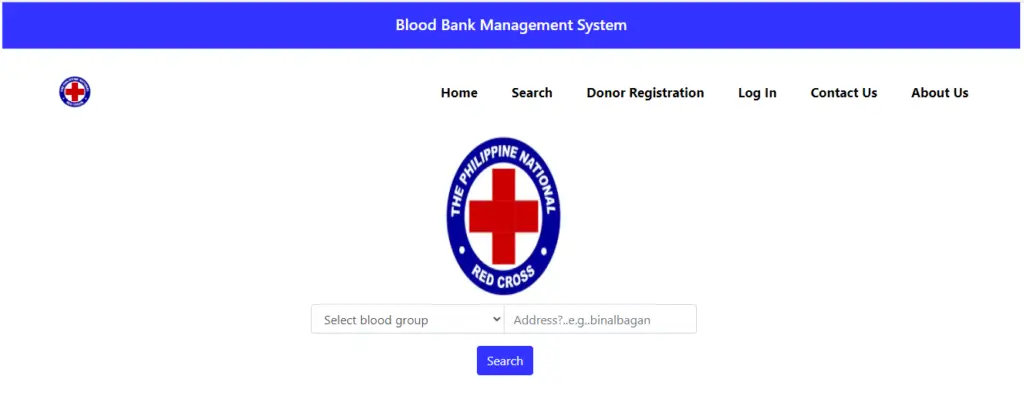 search Blood Bank Management System Project in Django