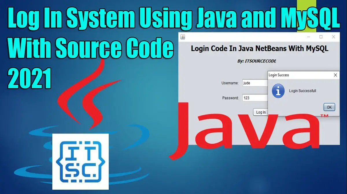 Login Page Code In Java With Source Code Video 2021