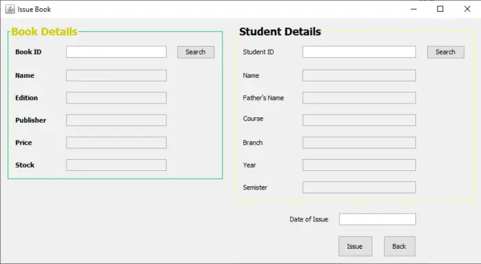 Library Management System Project In Java With Source Code