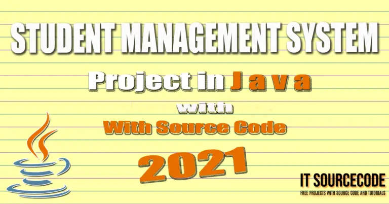 Student Management System Project In Java With Source Code - VIDEO