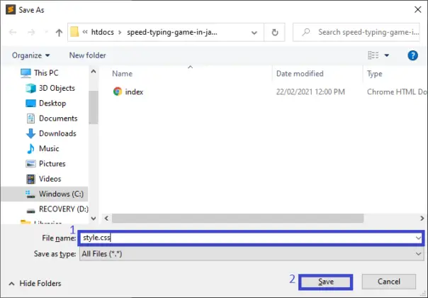 Typing Game in JavaScript with Source Code - Itsourcecode.com