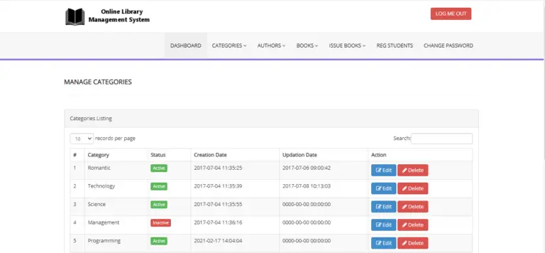 Library Management System Project in PHP with Source Code