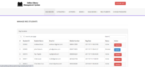Library Management System Project in PHP with Source Code