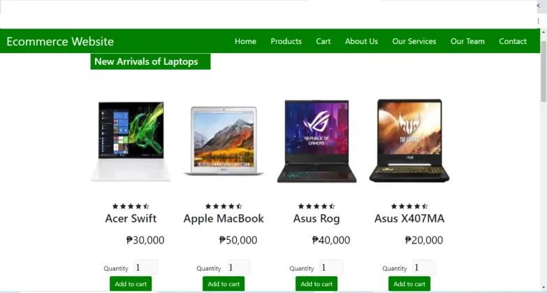 Ecommerce in Javascript Framework with Source Code - Video