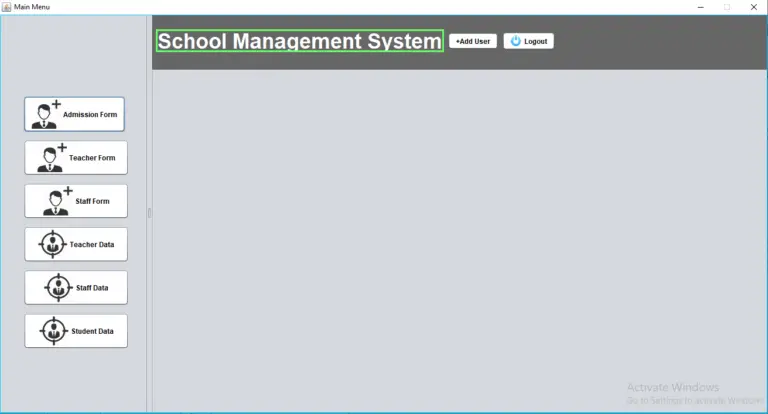 School Management System Java Project With Source Code - VIDEO