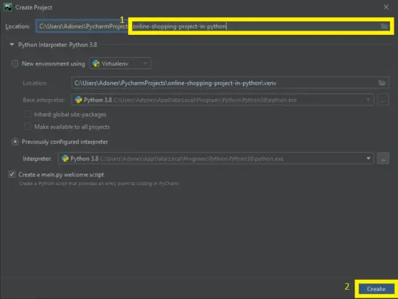 Online Shopping System Project in Python with Source Code - Video 2022