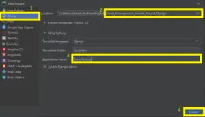 Event Management System Project in Python Django