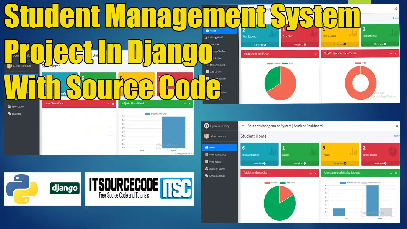 Student Management System Project In Django With Source Code