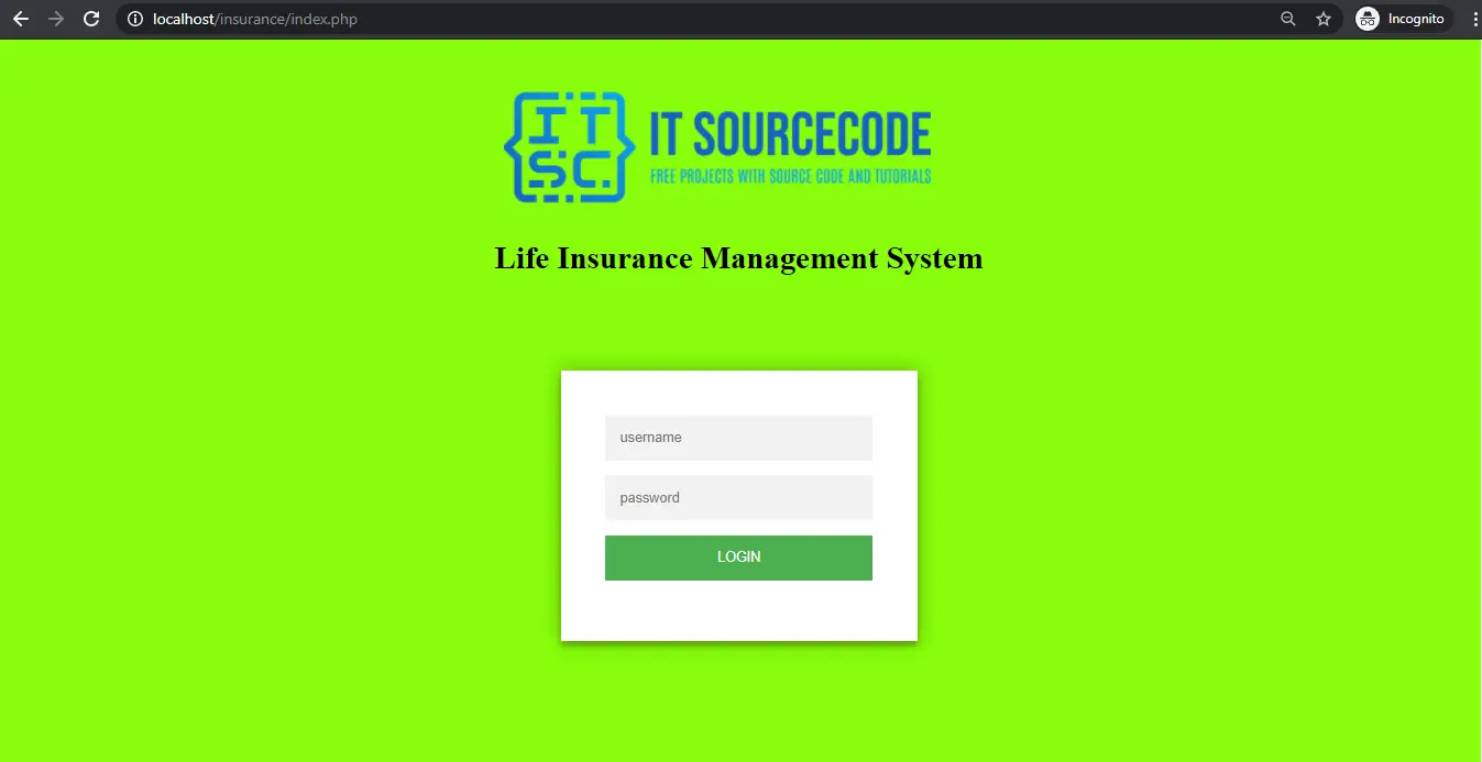 insurance management system output