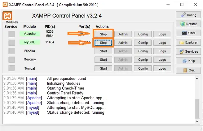 parking management system open xampp