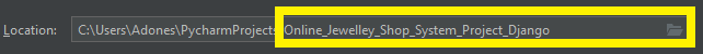 Create location name for Online Jewellery Shop System in Django with Source Code