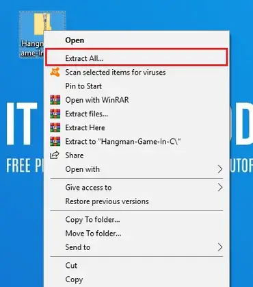 Hangman Game In C With Source Code Video Itsourcecode Com