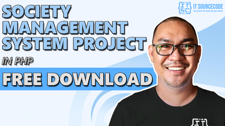 Society Management System Project in PHP Free Download