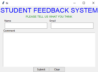 Student Feedback System Project In Python With Source Code - VIDEO