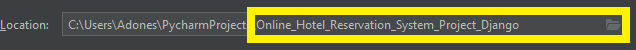Create location name for Online Hotel Reservation System Project in Django with Source Code