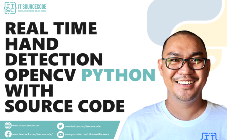 Real-Time Hand Detection OpenCV Python With Source Code
