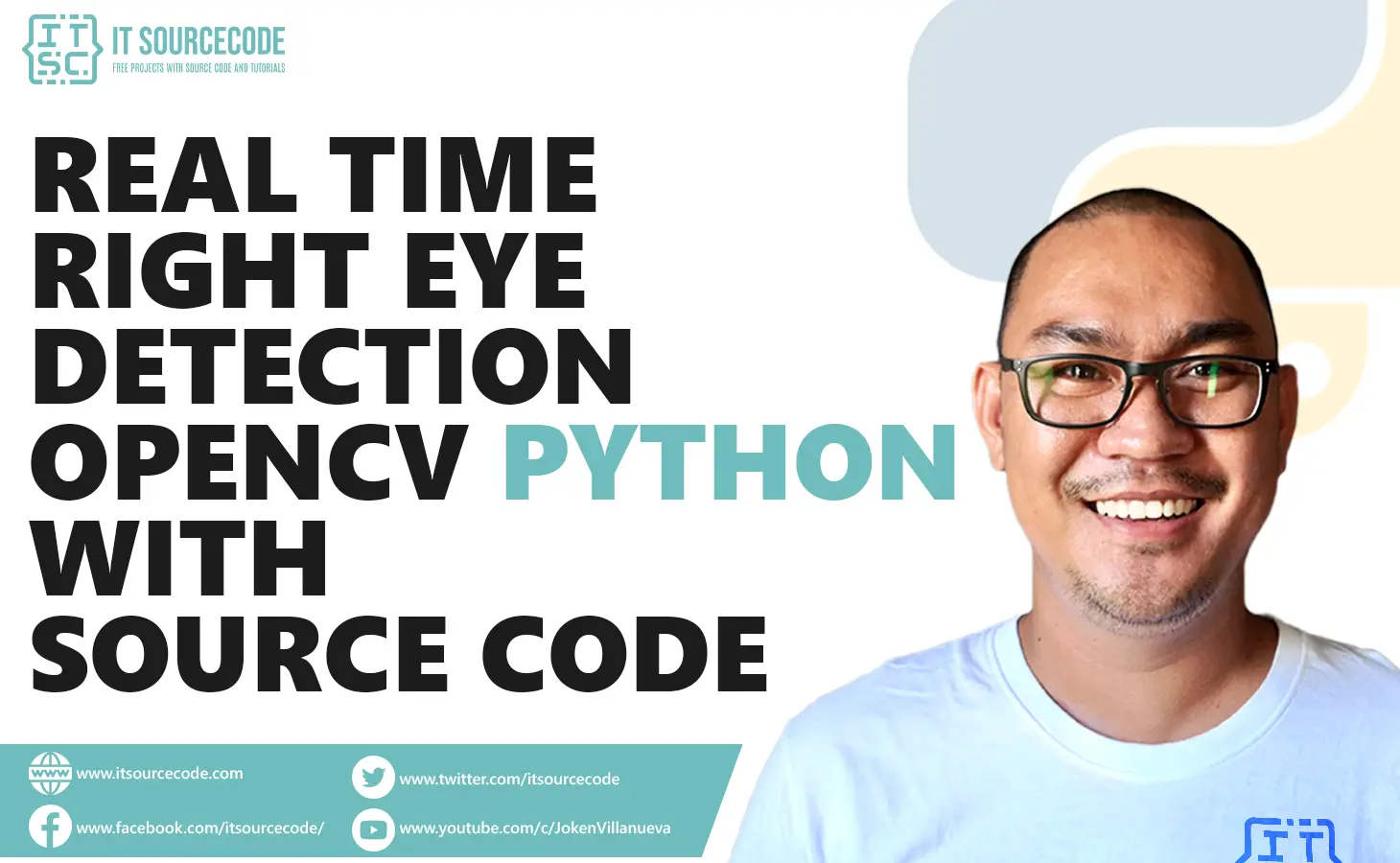 Real-Time Right Eye Detection OpenCV Python With Source Code