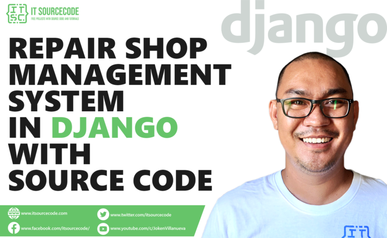 Repair Shop Management System Project in Django with Source Code