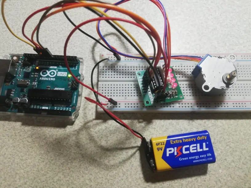 4 wire stepper motor arduino code