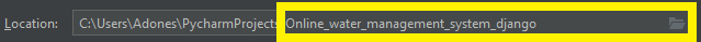 Create Location Name for Online Water Management System Project in Django with Source Code
