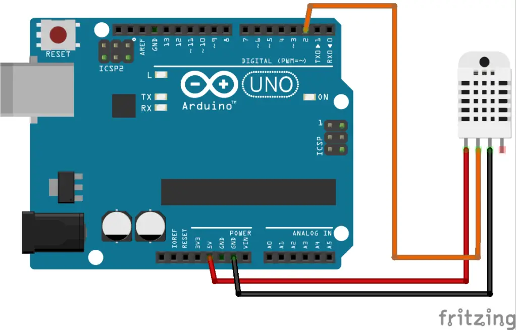 DHT22 Arduino Wiring