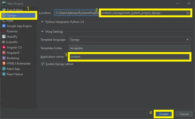 Content Management System Project in Django with Source Code
