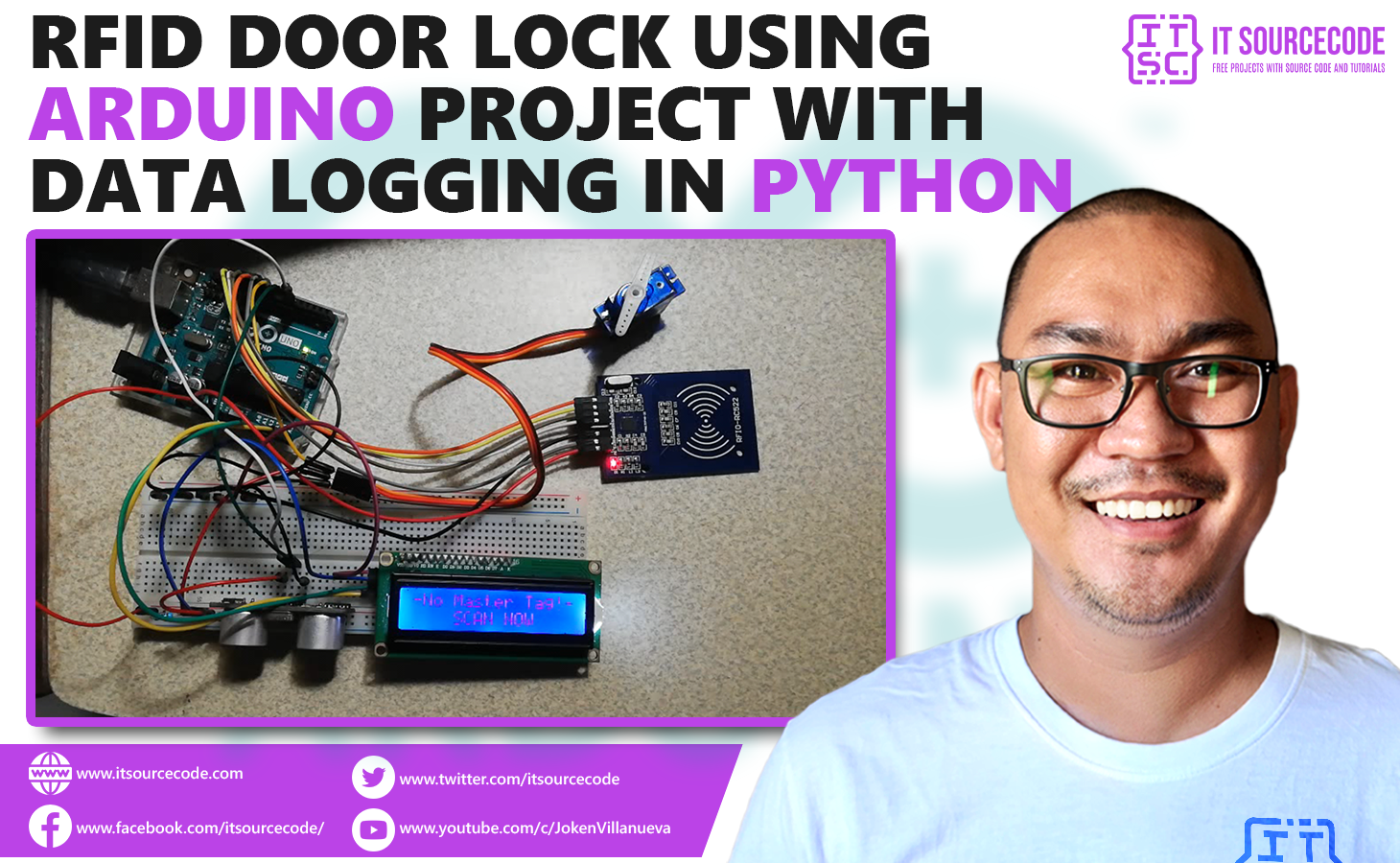 RFID Door Lock with Data Logging Project in Arduino and Python