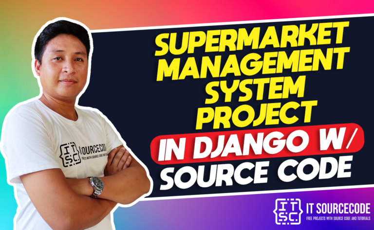 Supermarket Management System Project in Django with Source Code