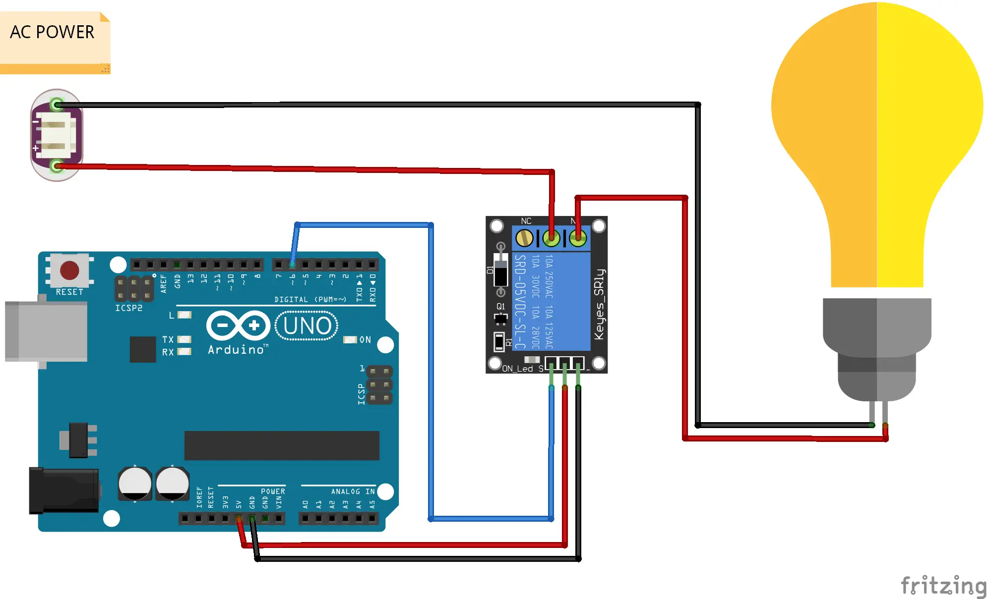 Relay Module Connection in Arduino: Code and Wiring Diagram