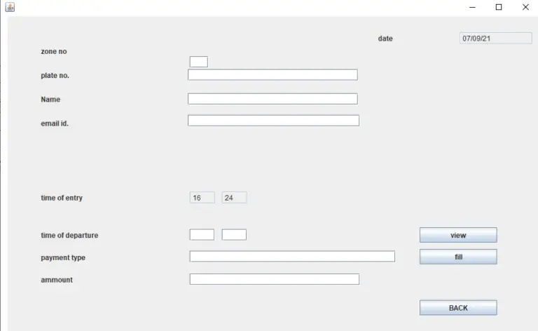 Parking Management System Project In Java Free Download