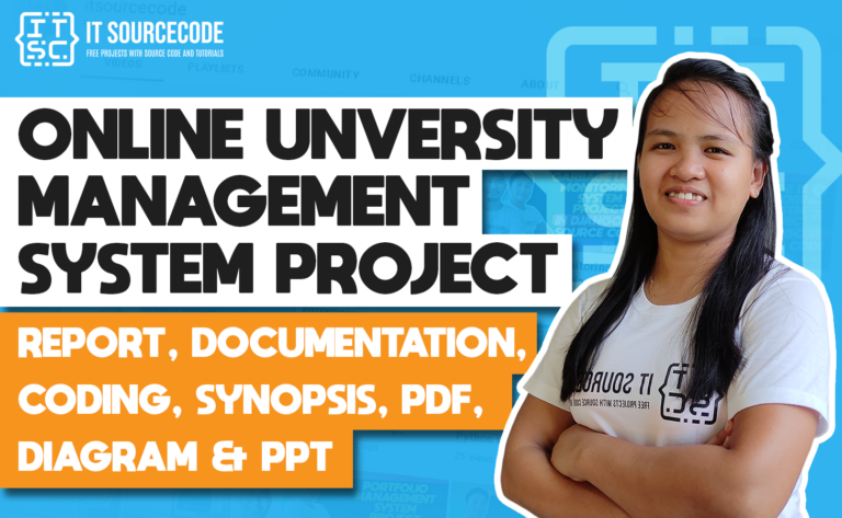 Online University Management System - report, documentation, coding, synopsis, pdf, diagram & ppt