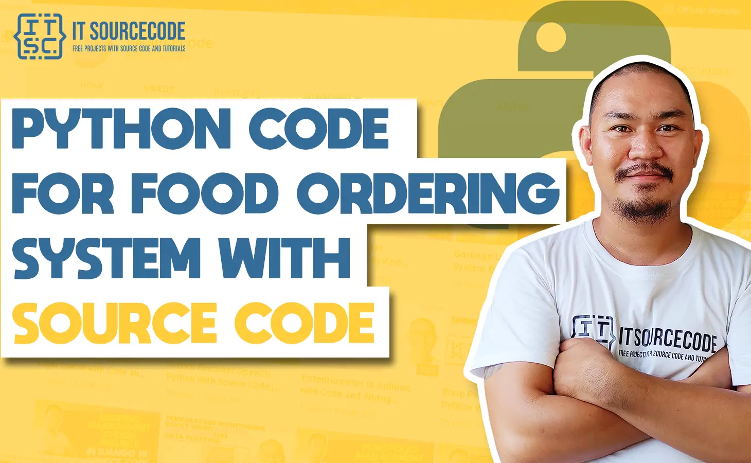 Python Code for Food Ordering System with Source Code