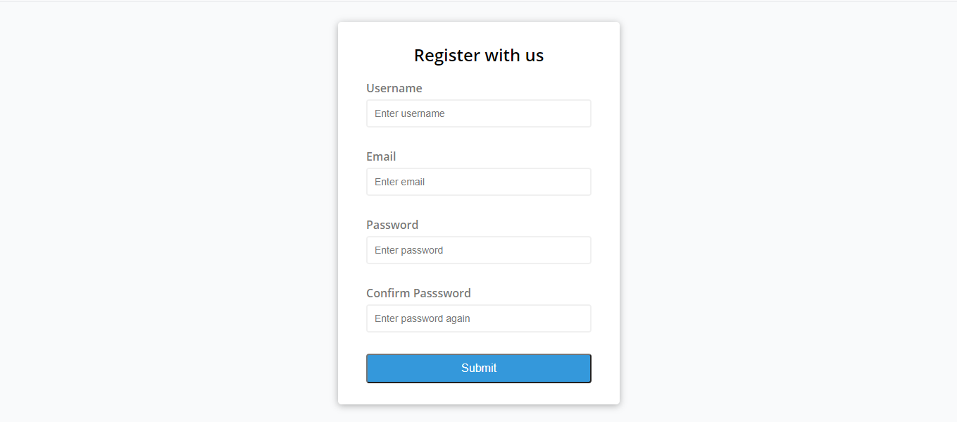 Registration Form In HTML With Javascript Validation With Source Code