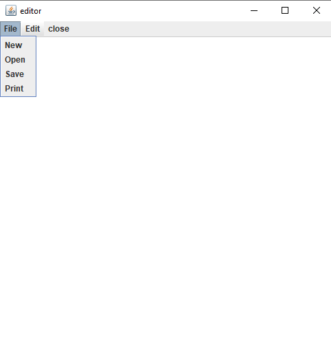 Text Editor In Java Project Output 1