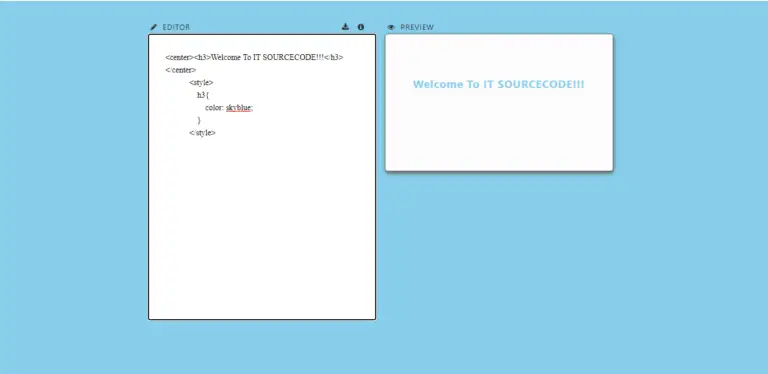 Text Editor In JavaScript With Source Code - Itsourcecode.com