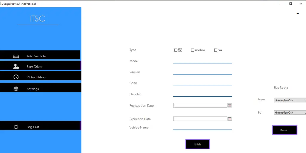 Vehicle Management System Project In Java Add Vehicle