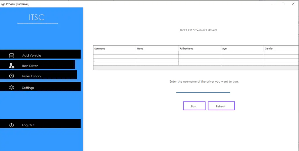 Vehicle Management System Project In Java Ban Driver